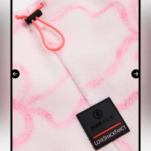 LoveShackFancy x Bogner Arian Ski Pink Bow NECK WARMER Gaiter NWT - Picture 6 of 7